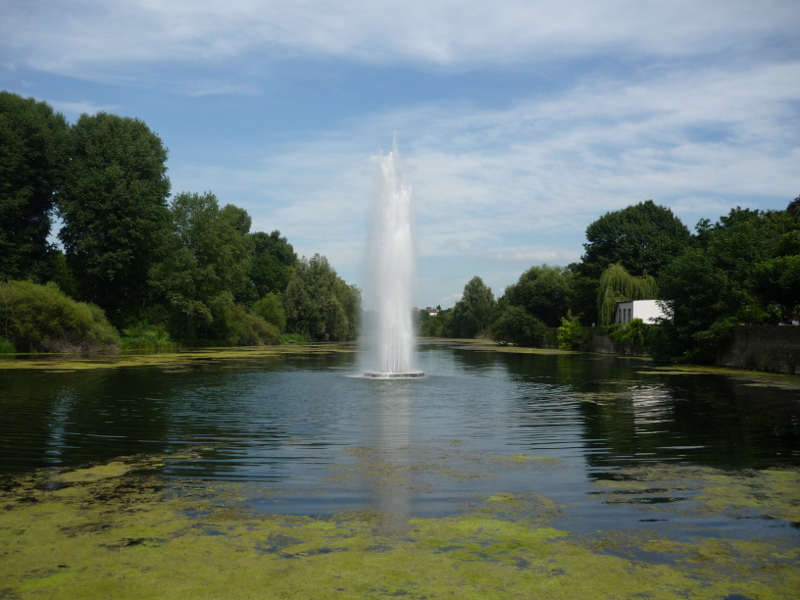 A fountain close to the Rhine-side