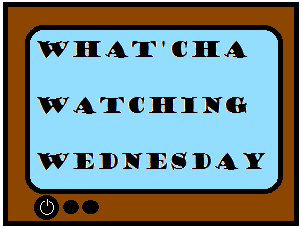 A Paint drawing of a television with the titlle "What'cha watching wednesday" on the screen